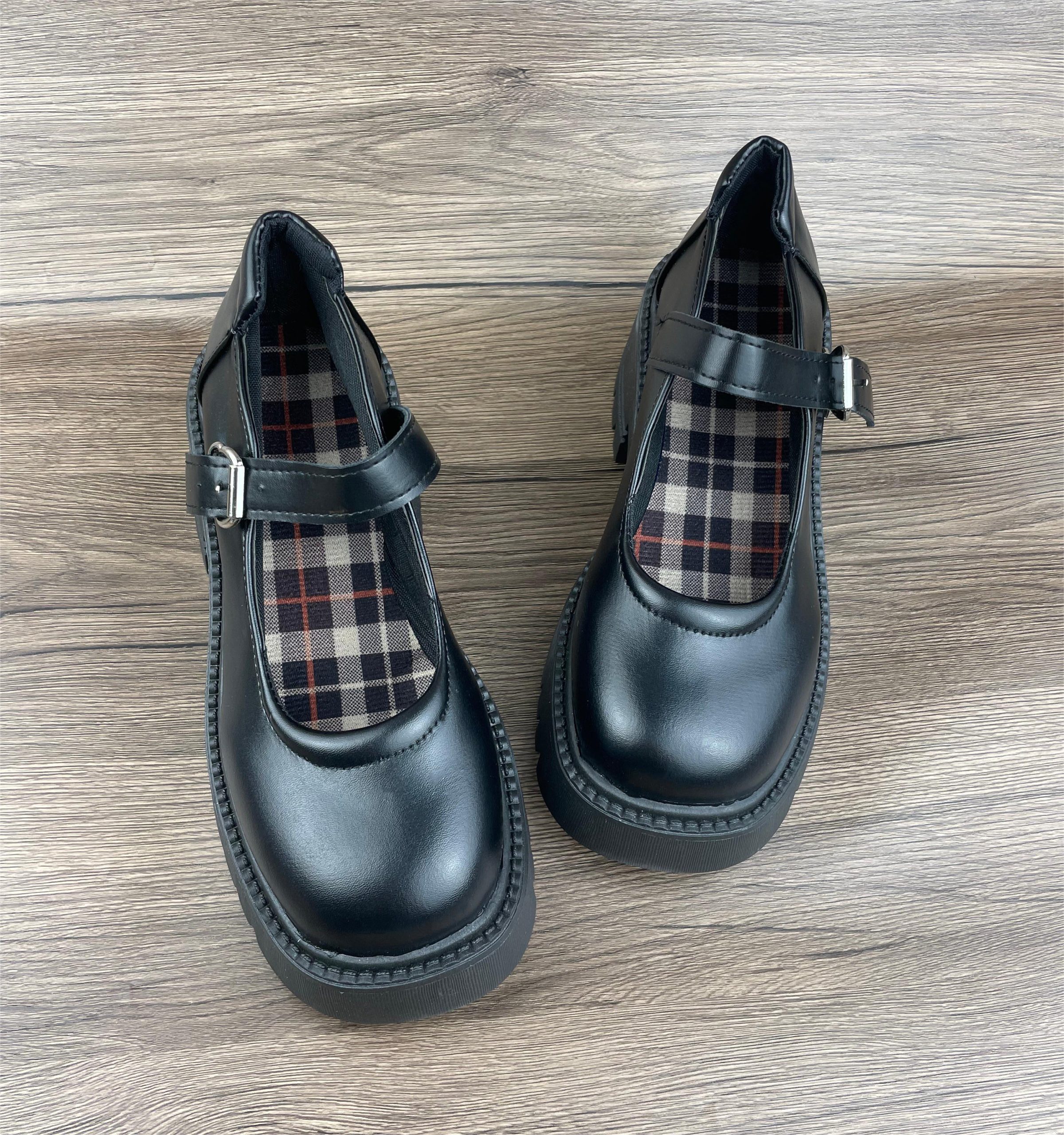 Mary Jane Leather Boots Handmade Vintage Shoes Women’s